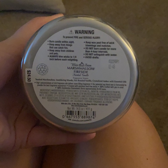 Marshmallow Fireside Candle - Picture 5 of 5